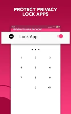 Hidden Screen Recorder- hide v android App screenshot 0